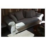 White Sofa With 4 Pillows