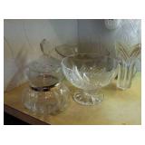 6 Pieces Of Crystal Glassware
