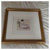 Framed Nude Print