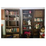 3 7-foot Wooden Book Cases, No Contents