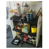 Plastic Shelf And Contents