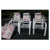 6 Patio Chairs With Cushions