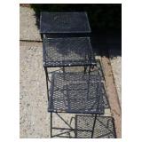 3 Small Metal Patio Tables