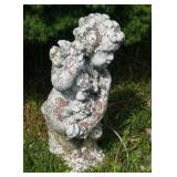 2 Concrete Yard Statues