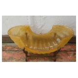 Glass And Metal Bowl, Shell Design