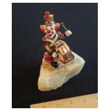 Ron Lee Clown with bass drum figurine