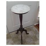 36" marble top flower stand