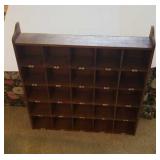 25 cubby display case