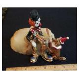 Ron Lee clown figurine - hot dogs