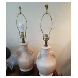 Pair of elephants lamps