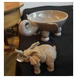 Elephant bowl & elephant mantle edge piece