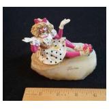 Ron Lee clown figurine with onyx base