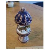 Miniature carousel & decorated egg