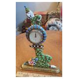Metal clown clock