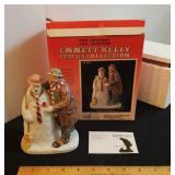 Emmett Kelly Figurine With Snowman