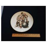 Norman  Rockwell collector plate by Gorham