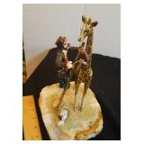 Ron Lee clown figurine- Bathing the Giraffe