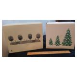 2 Department 56 tree sets