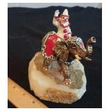 Ron Lee clown figurine-  riding the elephant