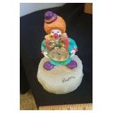 Ron Lee clown figurine with clock 1991