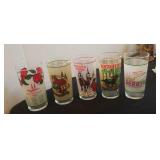 5 Kentucky Derby glasses