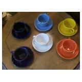 6 Fiesta cup & saucer sets