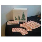 Department 56 Peppermint sidewalk pieces & trees