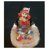 Ron Lee clown figurine 1997 Yoga pose