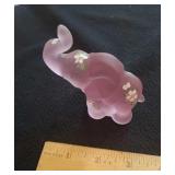 Fenton elephant signed, dated 2003