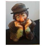 Large Emmett Kelly Jr figurine