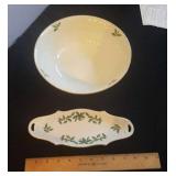 Lenox Holiday  9" vegetable bowl & condiment tray