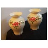 Pair of Lenox Holiday vases