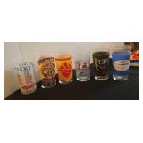 6 Kentucky Derby glasses