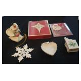 Lenox Christmas ornaments