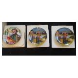 3 clown collector plates, 1 Emmett Kelly
