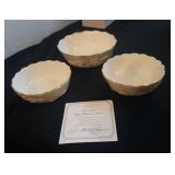 3 Lenox Rose Blossom bowls
