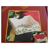 Lenox Holiday Napkin Holder, NIB