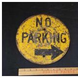 Antique Cast Iron No Parking Sign