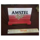 Amstel Light beer sign light.