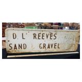 Antique metal advertising sign Wilkinson, IN