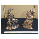 Antique cast iron Punch & Judy bookends