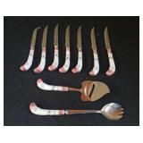 Steak knives & serving pieces
