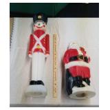 2 Christmas blow molds