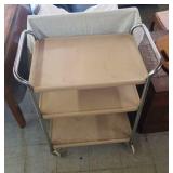 Vintage 3 shelf metal kitchen cart