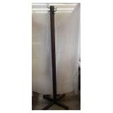Antique oak coat rack