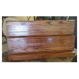 24 inch oak display rack