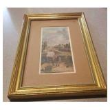 Framed draft horse print