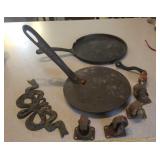 Cast iron & other metal collectibles