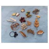 Costume jewelry 15 pieces,  some Trifari