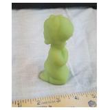 Fenton Praying girl lime green